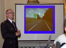 Rotarian Bernie Coates gave an interactive demo and talk on the eastern art of Tai Chi